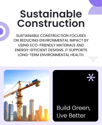 Sustainable Construction Awareness Poster Template
