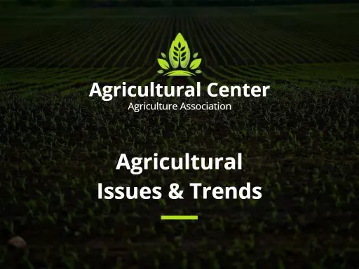 Sustainable Green Agricultural Trends and Issues Presentation Template