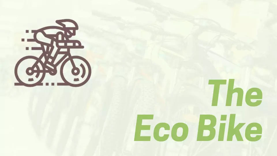 Sustainable Green Eco Bike Product Overview Presentation Template