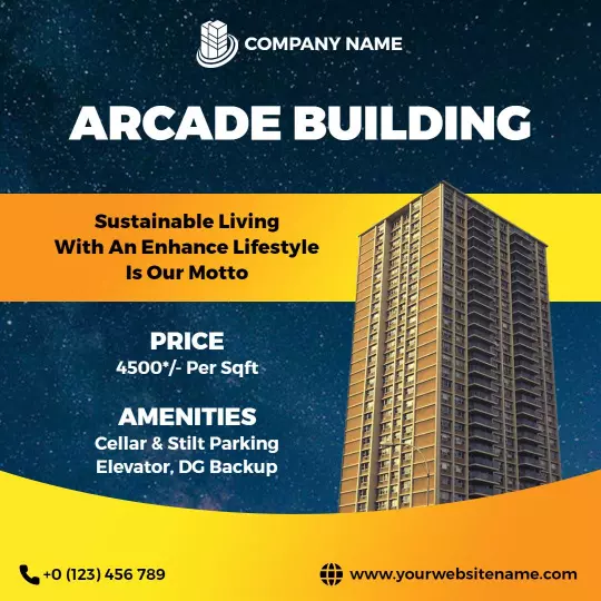 Sustainable Living in Arcade Building Real Estate Ad Template