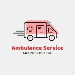 Swift Red Ambulance Service Delivering Urgent Care Logo Template