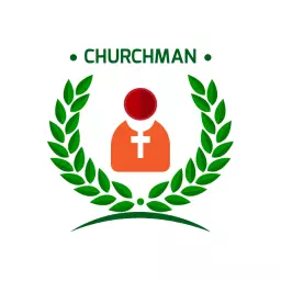 Symbolic Green Laurel Surrounding Faithful Churchman Logo Template