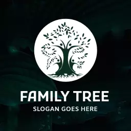 Symbolizing Togetherness through Family Tree Logo Template