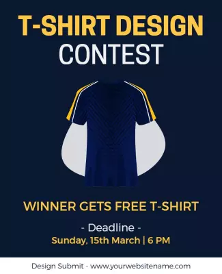 T Shirt Design Contest Flyer Template