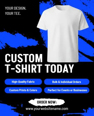 T-Shirt Orders for Events and Businesses Flyer Template