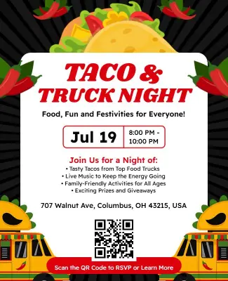 Taco and Food Truck Event Flyer Template