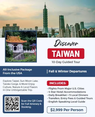 Taiwan Guided Tour Travel Flyer Template