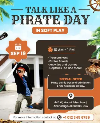 Talk Like a Pirate Day Event Flyer Template