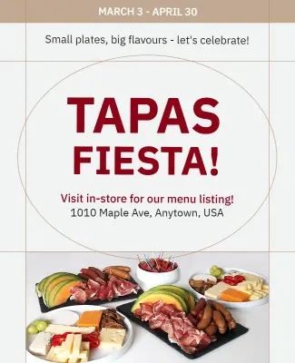 Tapas Fiesta Food Event Flyer Template