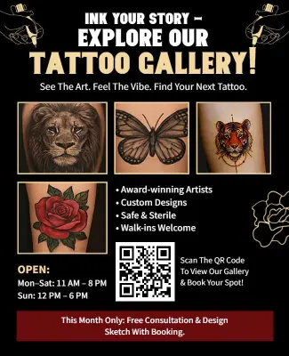 Tattoo Gallery Promotion Flyer Template