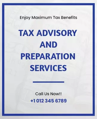 Tax Advisory and Preparation Services Flyer Template