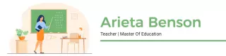 Teaching and Learning Environment with Green Elements Banner Template