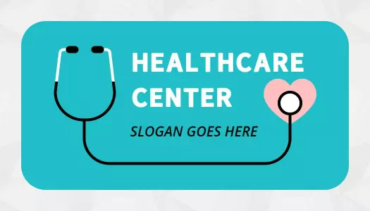 Teal Stethoscope Modern Medical Professional Business Card Template