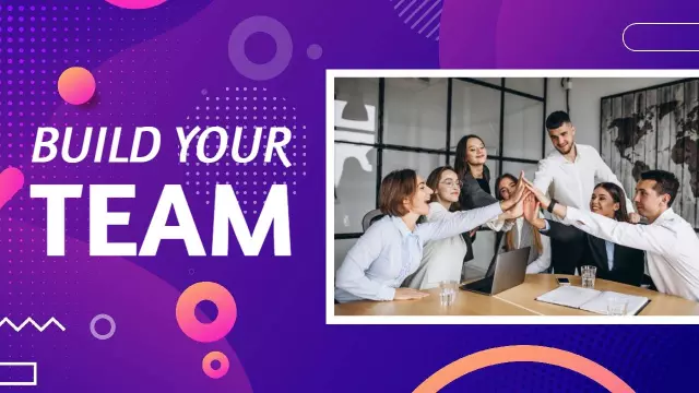 Team Collaboration Success Business YouTube Thumbnail Template