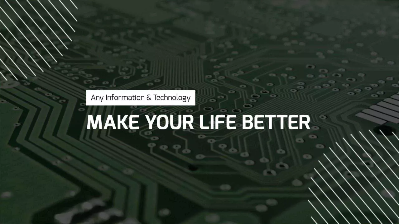 Technology Circuit Board Design to Enhance Your YouTube Banner Template