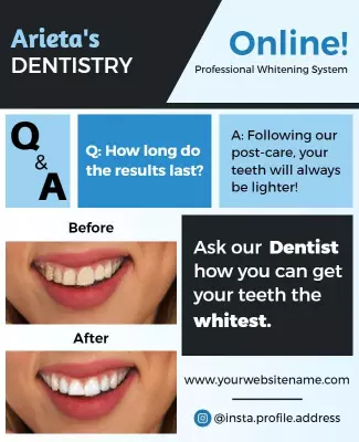 Teeth Whitening Dentistry Service Flyer Template