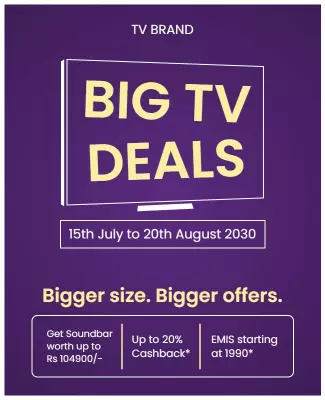 Television Sale Promotion Event Flyer Template