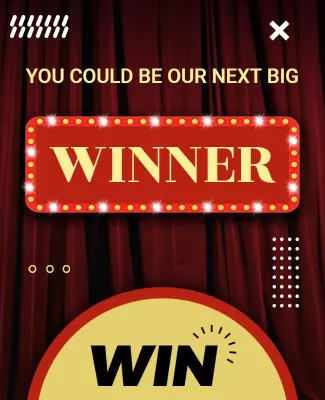 Theatrical Red Contest Announcement Winner Poster Template