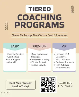 Tiered Coaching Programs Advertising Flyer Template