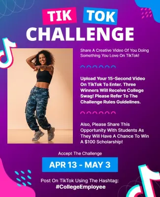 Tiktok Video Challenge Contest Flyer Template