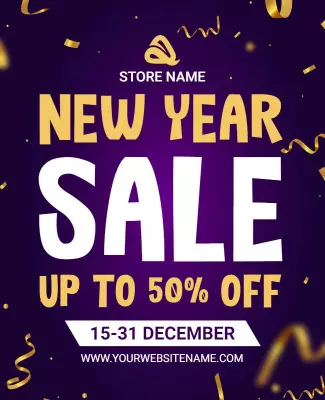 Tolopea and Black Rock New Year Flyer Template