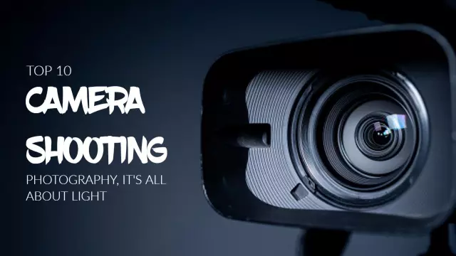 Top 10 Camera Shooting Techniques Technology YouTube Thumbnail Template