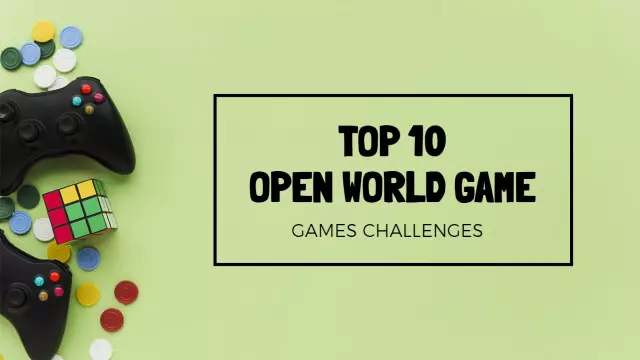 Top 10 Open World Gaming Challenge YouTube Thumbnail Template