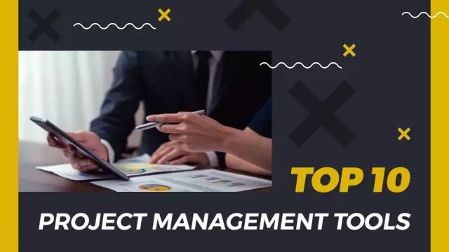 Top 10 Project Management Tools for Business YouTube Thumbnail Template