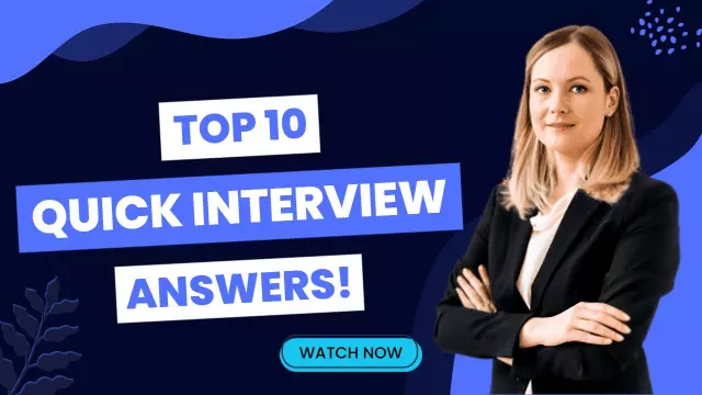 Top 10 Quick Interview Answers Trending YouTube Thumbnail Template