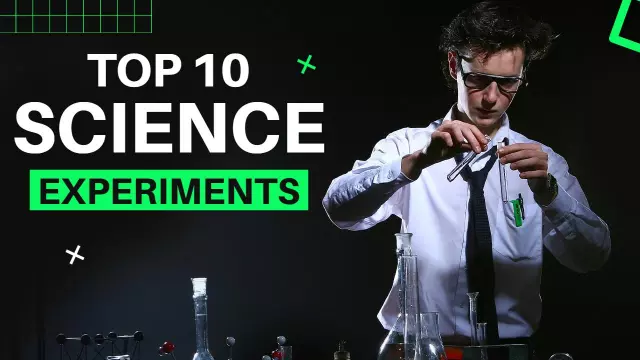Top 10 Science Experiments Trending YouTube Thumbnail Template