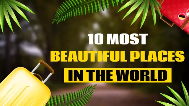 Top 10 Stunning Travel Destinations YouTube Thumbnail Template