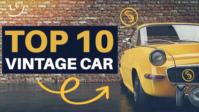 Top 10 Vintage Car Collection YouTube Thumbnail Template