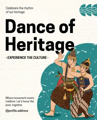 Traditional Cultural Dance Event Poster Template