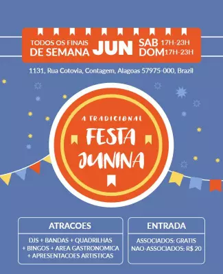Traditional Festa Junina Event Flyer Template