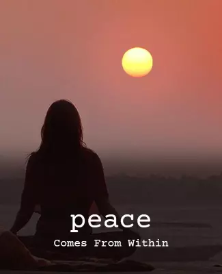 Tranquil Sunset Meditation for Inner Peace Poster Template