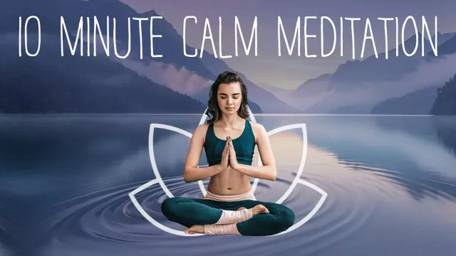 Tranquil Water Lotus Calm Meditation YouTube Thumbnail Template