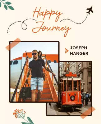 Travel Adventure Happy Journey Theme Poster Template