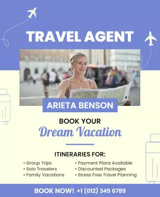 Travel Agent Dream Vacation Flyer Template