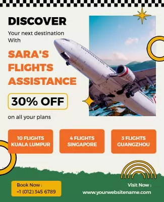Travel Deals and Discounts Flyer Template
