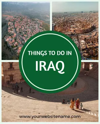 Travel Guide for Exploring Iraq Flyer Template