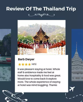 Travel Review of Beautiful Thailand Experience Poster Template