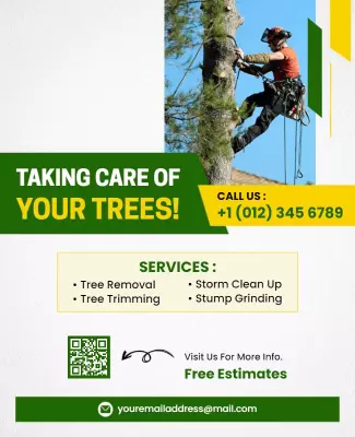 Tree Care and Maintenance Services Flyer Template
