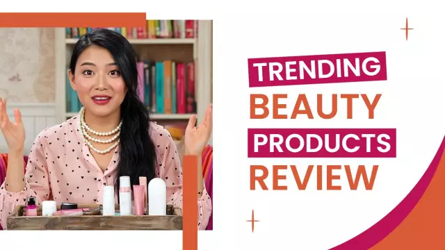 Trending Beauty Products Review YouTube Thumbnail Template