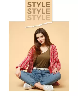 Trendy Casual Fashion Display for Style Inspiration Poster Template