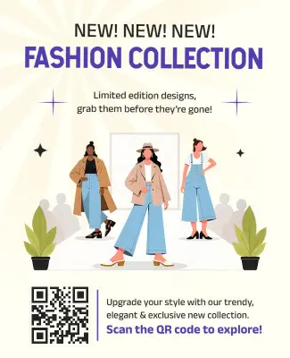 Trendy Fashion Collection Launch Flyer Template