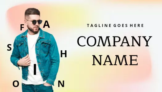 Trendy Gradient Fashion Business Card Template