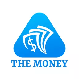 Triangular Blue Design Showcasing Financial Growth and Money Logo Template
