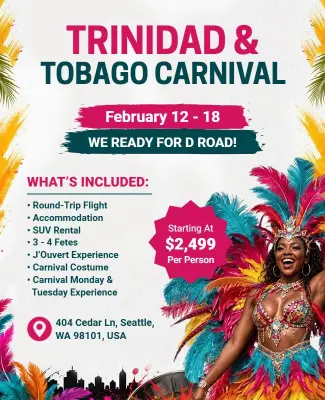 Trinidad and Tobago Carnival Event Flyer Template