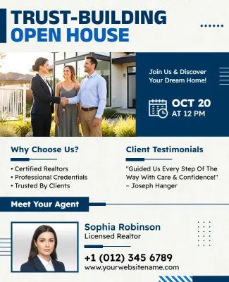 Trust-Building Open House Event Flyer Template