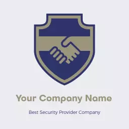 Trusted Shield Design Emphasizing Security and Partnership Logo Template
